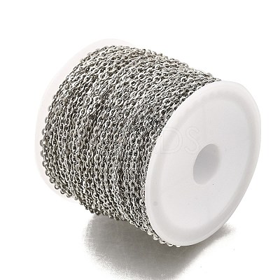 Rack Plating Brass Cable Chains CHC-M001-01P-1
