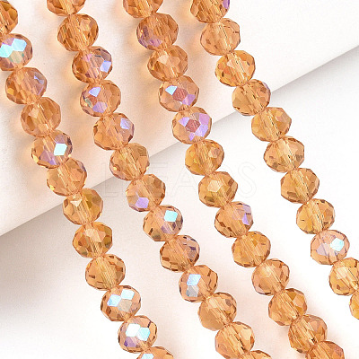 Electroplate Glass Beads Strands EGLA-A034-T1mm-L23-1