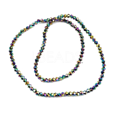 Transparent Electroplate Glass Beads Strands EGLA-A039-T3mm-UA02-1