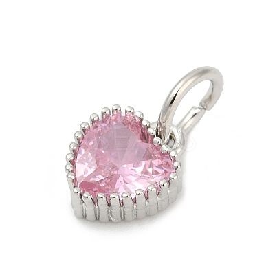 Brass Micro Pave Cubic Zirconia Pendants KK-H204-01P-02-1