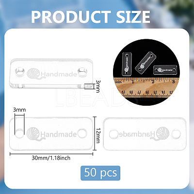50Pcs Acrylic Knitting DIY-BC0013-75-1
