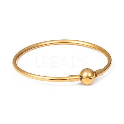 Ion Plating(IP) 304 Stainless Steel European Style Bangle Making MAK-G014-04G-1