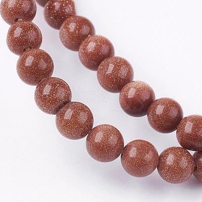 Goldstone Bead Strands X-G-R193-04-4mm-1