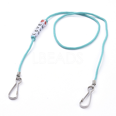 Polyester & Spandex Cord Ropes Eyeglasses Chains AJEW-EH00058-01-1