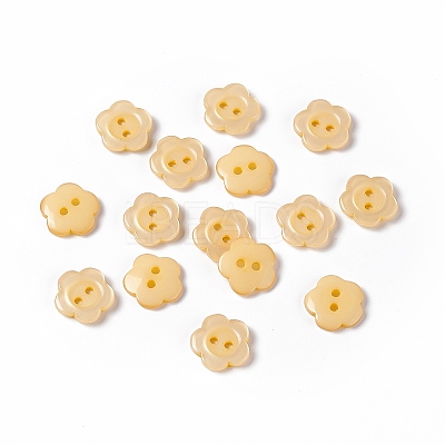 Resin Buttons RESI-D031-15mm-07-1