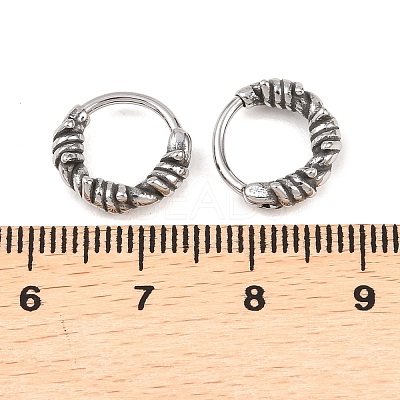 316 Stainless Steel Cartilage Earrings AJEW-C044-16C-AS-1