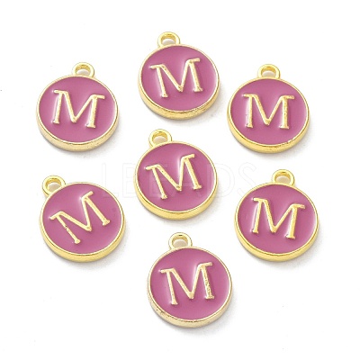 Golden Plated Alloy Enamel Charms ENAM-XCP0001-13M-1