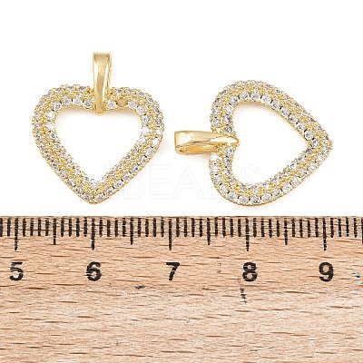 Brass Micro Pave Cubic Zirconia Pendants KK-I475-05G-04-1