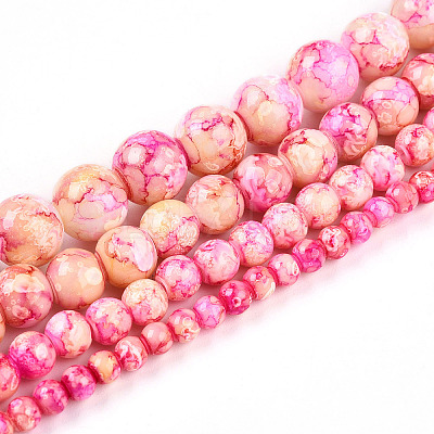 Baking Paint Glass Beads X1-DGLA-N003-8mm-A01-1