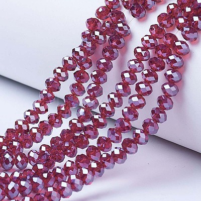 Electroplate Glass Beads Strands LS-EGLA-A034-T3mm-A02-1