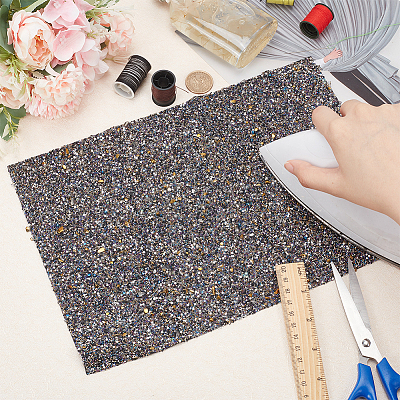Hotfix Rhinestone Sheet RESI-WH0035-24B-1