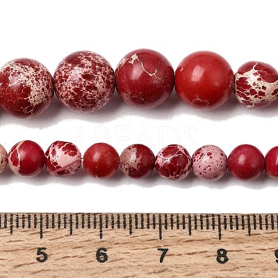 Natural Imperial Jasper Graduated Beads Strands G-A323-C03-01B-1