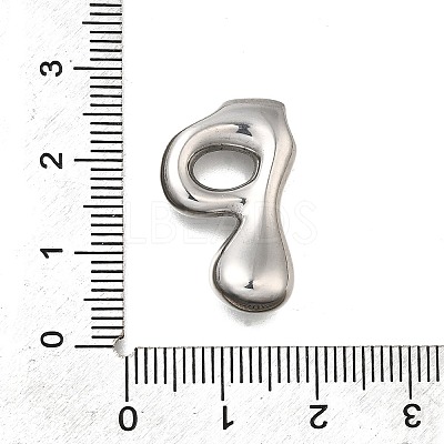 304 Stainless Steel Pendants STAS-S166-02P-16-1