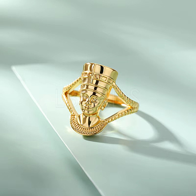 Brass Adjustable Finger Rings FS-WGCBB08-01-1