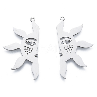 Non-Tarnish 201 Stainless Steel Pendants STAS-N090-LA955-1-1