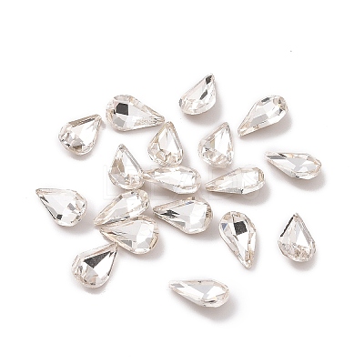 Glass Rhinestone Cabochons GGLA-P002-07B-01-1