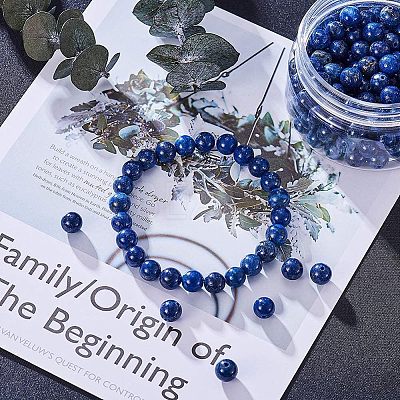 Natural Lapis Lazuli Beads G-NB0001-03-1