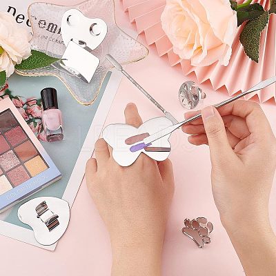 Alloy & 430 & 410 Stainless Steel Palette and Double Head Spoon Palette Spatulas Stick Rod MRMJ-FG0001-13-1