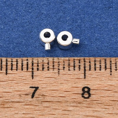 Brass Crimp Beads KK-Z030-17B-S-1
