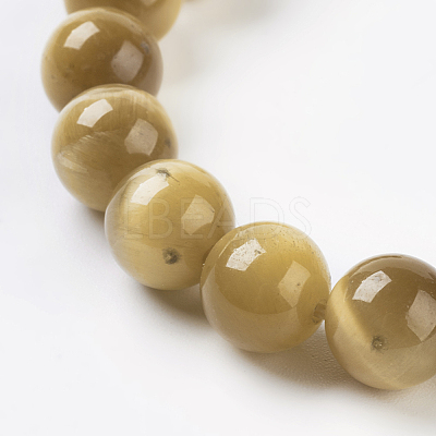 Natural Gold Tiger Eye Beads Strands X-G-C076-8mm-1AA-1