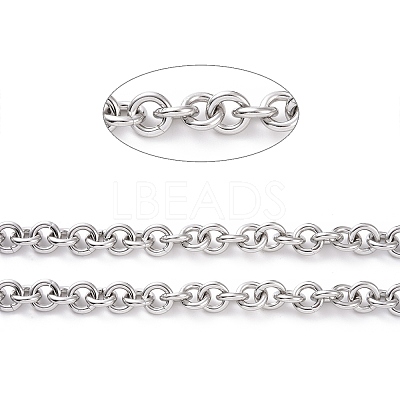 Tarnish Resistant 304 Stainless Steel Rolo Chains CHS-H013-07P-1