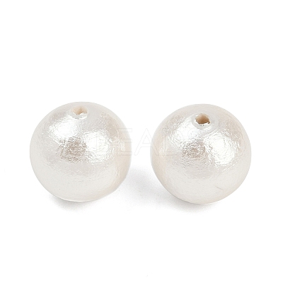 Compressed Cotton Pearl Beads WOVE-V001-A01-12mm-1