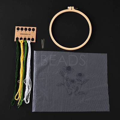 DIY Transparent Fabric Embroidery Kits DIY-K032-80-1