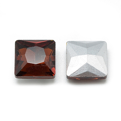 Pointed Back Glass Rhinestone Cabochons RGLA-T027-8x8mm-25-1
