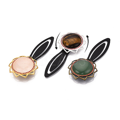 Alloy & Iron Bookmark Cabochon Settings PALLOY-N184-10AB-1