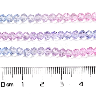 Transparent Painted Glass Beads Strands DGLA-A034-T3mm-A08-1