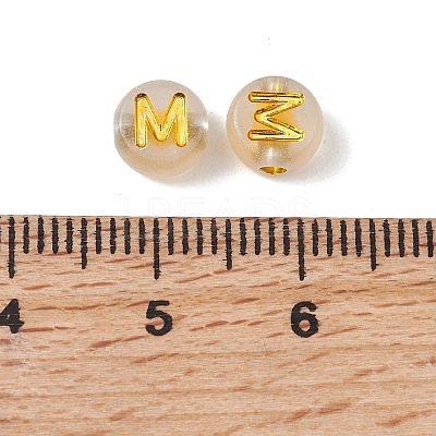 Luminous Transparent Acrylic Beads OACR-P037-01B-M-1