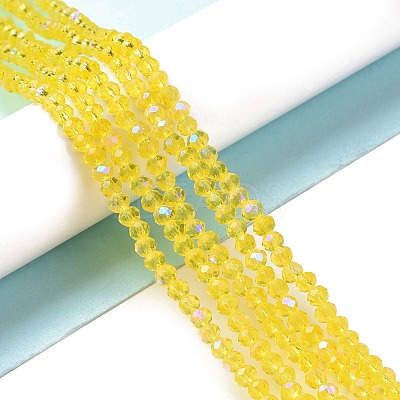 Electroplate Glass Beads Strands EGLA-A034-T2mm-L02-1