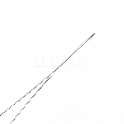 Iron Big Eye Beading Needles TOOL-N006-03-1