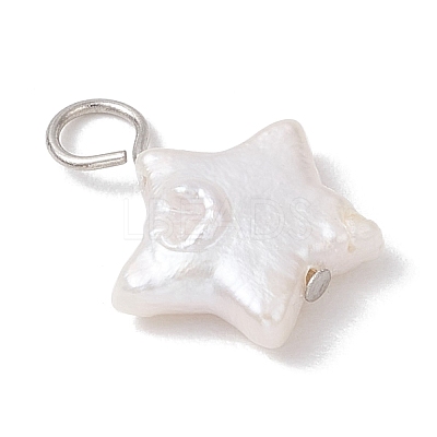 Natural Keshi Pearl Charms PALLOY-JF04242-01-1