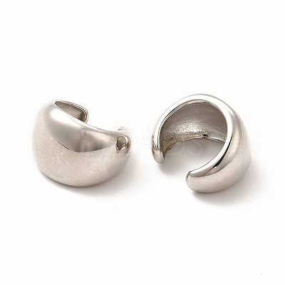 Rack Plating Brass Cuff Earrings for Women LS-EJEW-H091-17P-1