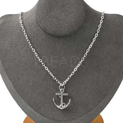 Iron Cable Chain Necklace Making MAK-YW0001-12-1