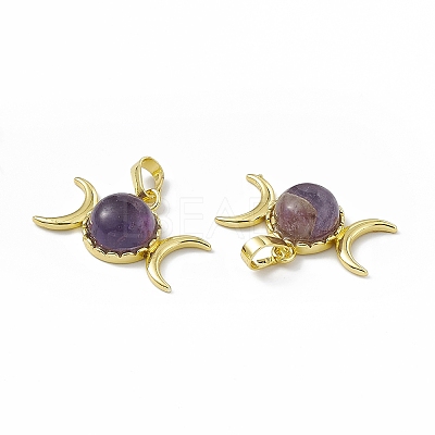 Natural Amethyst Pendants G-H283-02A-1