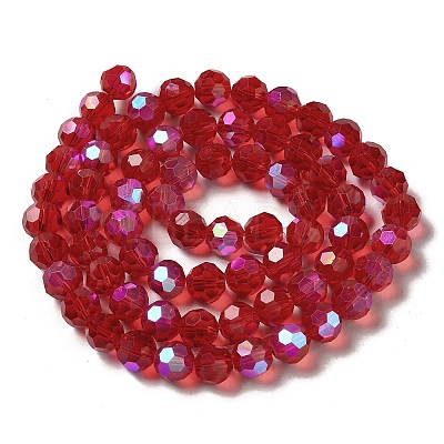 Electroplate Transparent Glass Beads Strands X-EGLA-A035-T10mm-L01-1