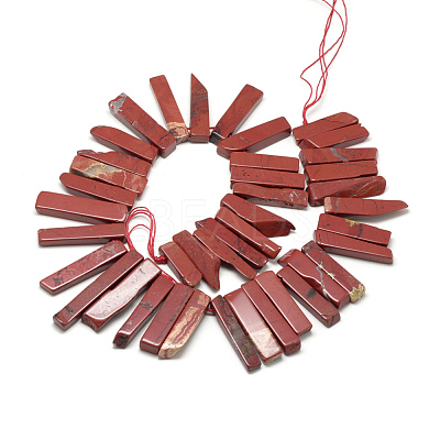 Natural Red Jasper Beads Strands G-R419-10-1