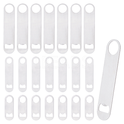 21Pcs 3 Style Stainless Steel Beer Bottle Openers AJEW-UN0001-22-1