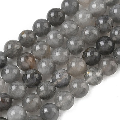 Natural Cloudy Quartz Beads Strands G-D840-69-8mm-1