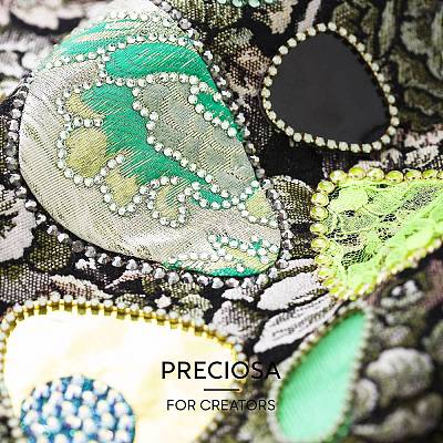 Preciosa&reg Crystal Hotfix Flatback Stones Y-PRC-HSS10-20320-1