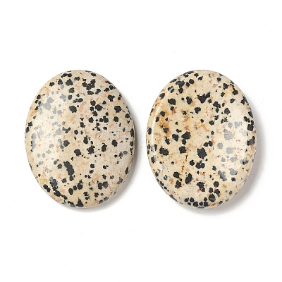 Natural Dalmatian Jasper Worry Stone for Anxiety Therapy G-B036-01J-1