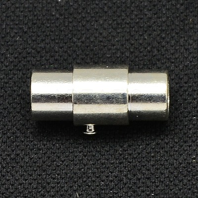 Brass Locking Tube Magnetic Clasps KK-Q089-S-NR-1