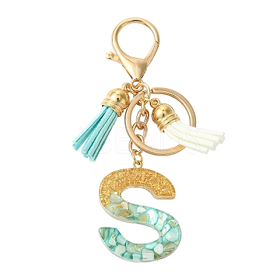 Transparent Epoxy Resin Pendant Keychains KEYC-FS00022-19-1