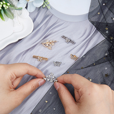 2 Sets 2 Colors Alloy Watch Band Clasps FIND-FH0009-39-1