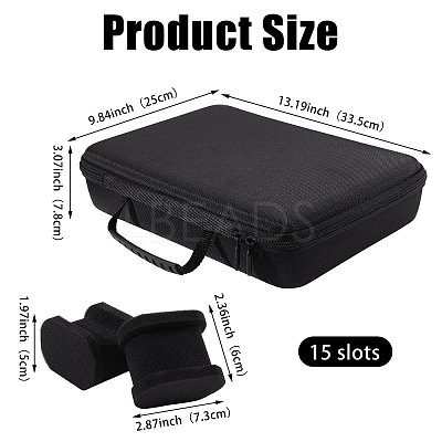 15-Slot EVA Watch Organizer Storage Boxes with Handles CON-WH0089-228-1