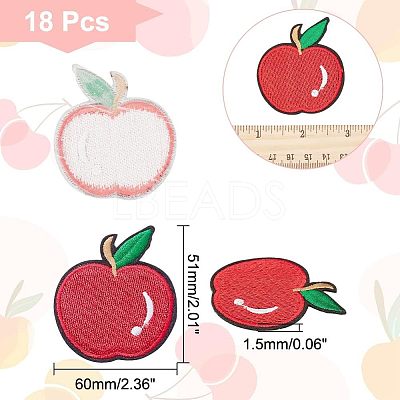 18Pcs Computerized Embroidery Cloth Iron On/Sew On Patches PATC-CA0001-01-1