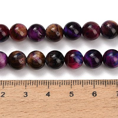 Natural Tiger Eye Beads Strands G-B133-A02-8mm-10-1