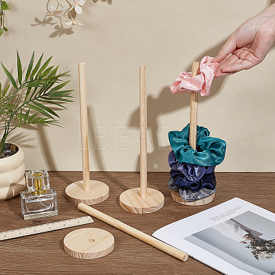 Wood Scrunchie Holders ODIS-WH0001-88A-1